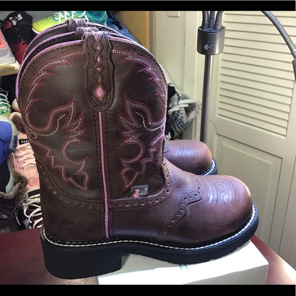 Justin Wkl9980 Safety Toe Work Boots - Womens - Picture 9 of 16